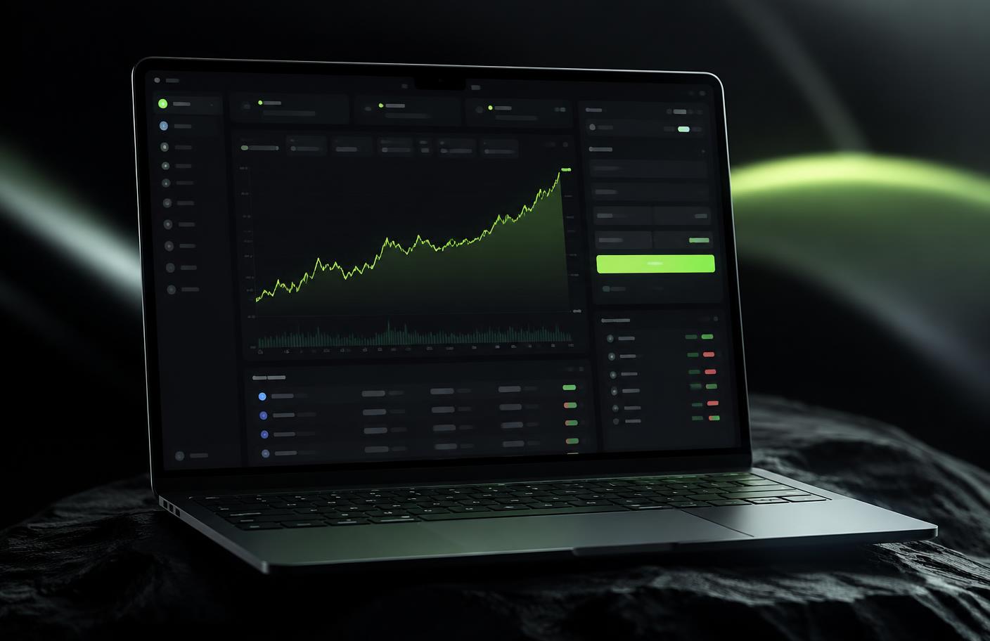 WenCrypto funded trading dashboard with equity curve and risk metrics